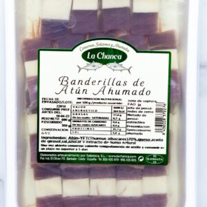 Banderillas de atún ahumado y queso La Chanca. Aperitivo exquisito. En Majuana en el Mercado Central de Abastos de Cádiz. Haz tu compra online y Mercados de Cádiz te lo lleva a casa.