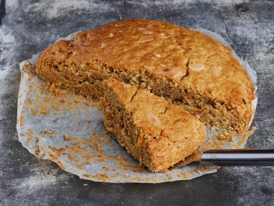 Torta de zanahoria y naranja vegana Torta de zanahoria y naranja 1900