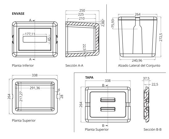 Nevera 13L de corcho blanco, ideal para la playa o transportar alimentos.