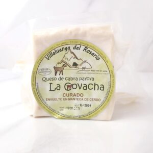 ¡Bienvenidos a MercadosdeCádiz.com! Descubre el exquisito queso de cabra curado en manteca ibérica La Covacha. Seleccionado con esmero y elaborado artesanalmente, este queso combina la suavidad de la manteca ibérica con un sabor intenso y cremoso. Además de su irresistible sabor, este queso es rico en proteínas, calcio y vitamina B12, brindando beneficios para tu salud. ¡Disfruta de este tesoro gastronómico en la comodidad de tu hogar con nuestro servicio de entrega a domicilio! ¡Haz tu pedido ahora y vive una experiencia gourmet sin igual!