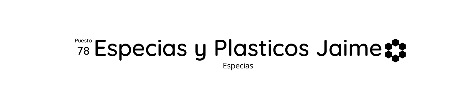 Mercado de abastos - Especias y Plasticos Jaime